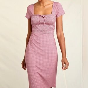 Rouge Vichy Rose Deb Houndstooth Dress - 40 / 8